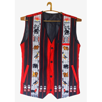 Ethnic Naga Ao Traditional Men Waistcoat Wholesale 10 Pieces - Ethnic Inspiration
